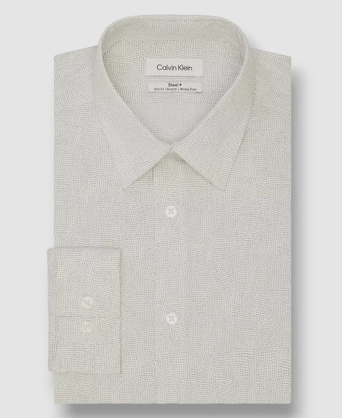 wrinkle free men's dress shirts slim fit VEVOR Wrinkle Free White Dress Shirt  M, L, and XL Sizes