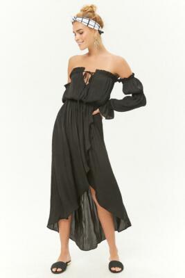 black silk dress forever 21 Forever 21 Black Sleeveless Slip Dress