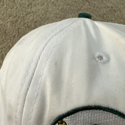 Vtg Oakland A's Hat Cap Mens White Snapback Plain Logo Athletics