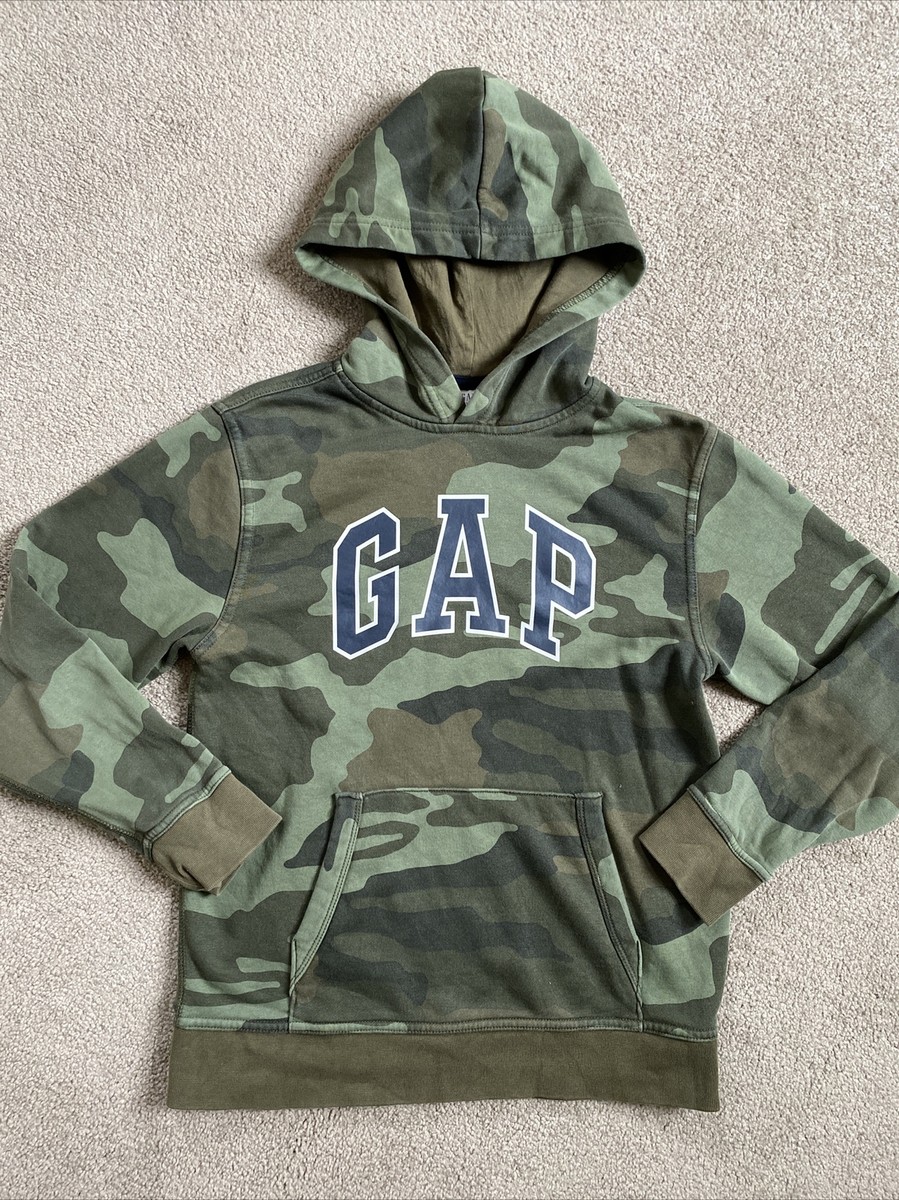 Boys GAP size XL 12 Camo Hoodie Sweatshirt Stylish EUC | eBay