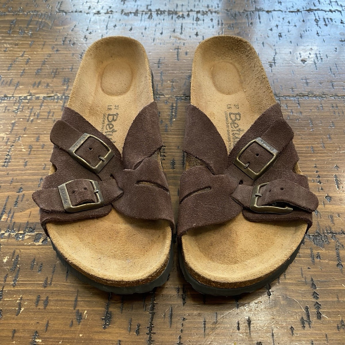 BIRKENSTOCK BOSTON 37 ブラウン ボストン レザー BIRKENSTOCK BOSTON