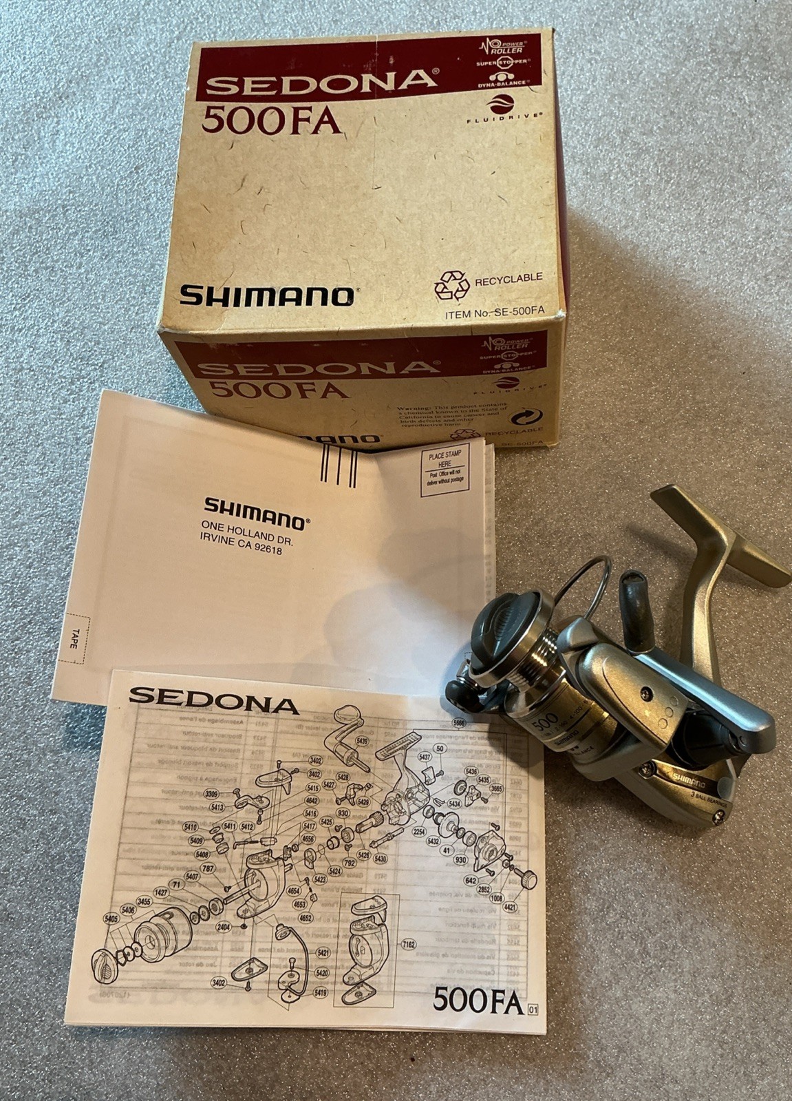 Shimano Sedona 500 F A Spinning Reel New