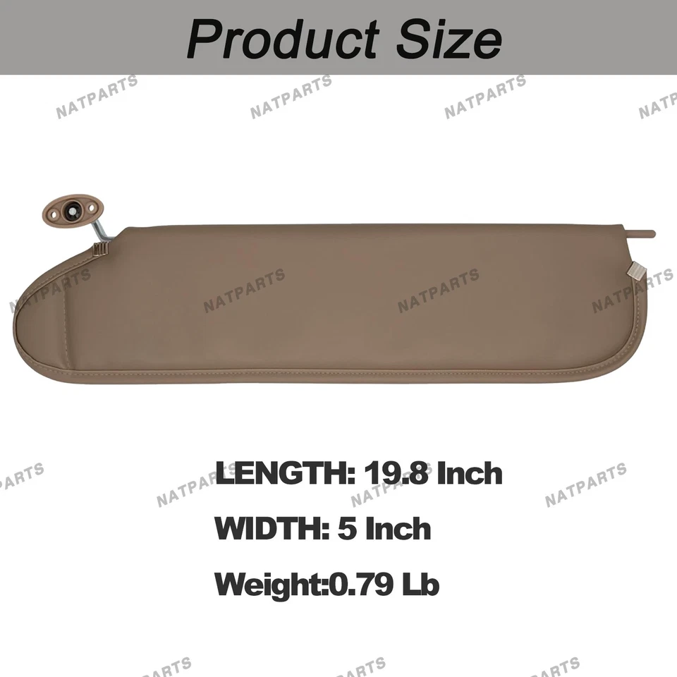 Par de parasol sin luz para Jeep Wrangler TJ 5EP35 RK5AE 5EP34 RK5AE 97-02 Foto 4 de 4