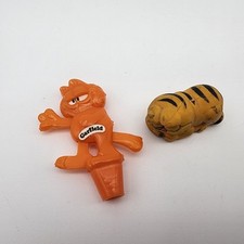 Vintage Garfield Pencil Topper Plastic Kellogg's Cereal 1978 And Eraser