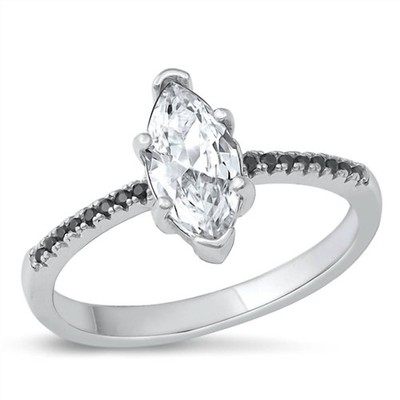 Starlette Women's Sabrina Statement Ring Silver