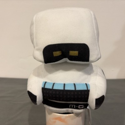 Disney Wall-E  M-O Plush Robot Cleaner White Stuffed Space Toy 8'' Tall M-O