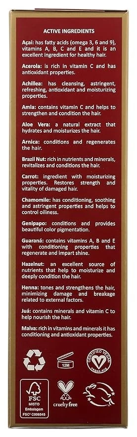 Surya Brasil Products Crema de Henna, Rubio Oscuro Rojizo, 2.37 Onzas Líquidas Foto 4 de 4