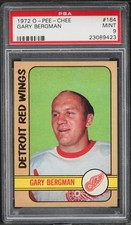 1972 O-Pee-Chee Hockey Gary Bergman #164 PSA 9 