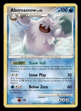 Abomasnow 12/100 Rare Stormfront Pokemon Heavily Played