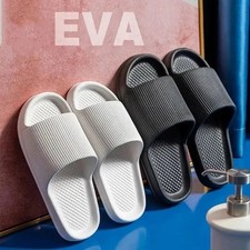 MEN'S SLIP ON SPORT SLIDE SANDALS ADJUSTABLE FLIP FLOPS SLIPPERS SHOES