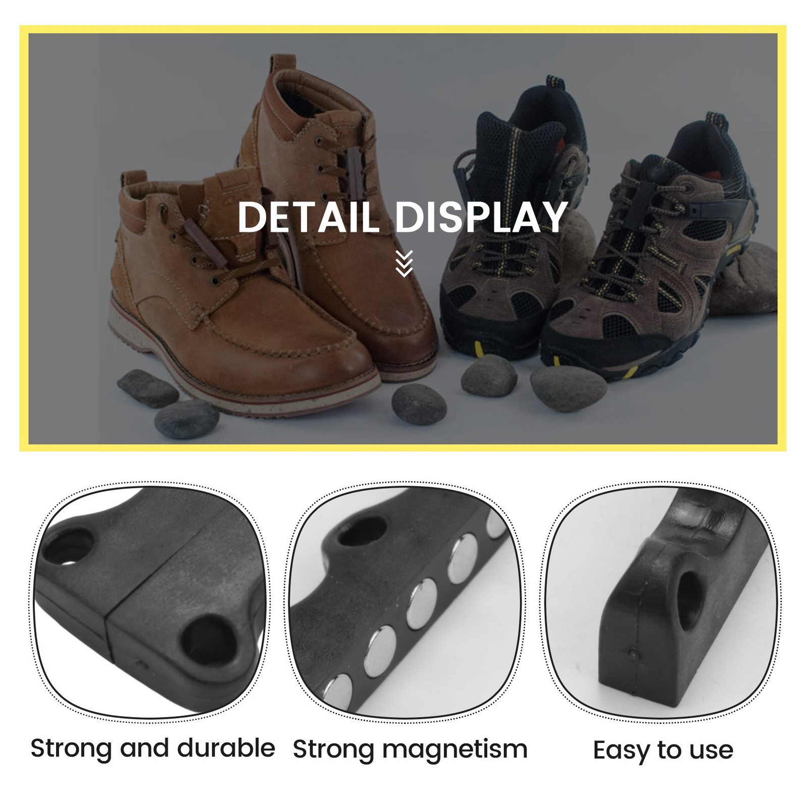 APL Chiusura magnetica per scarpe chiusura rapida 1 paio (nero) R1F96899