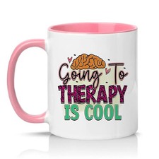 Going To Therapy Is Cool Unisex 11 Unzen Keramiktasse Wellness psychische...