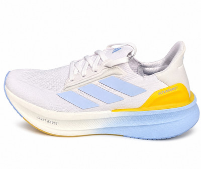 adidas Ultraboost 5X W Running Shoes White Glow Blue Yellow Women's 7 IH4006
