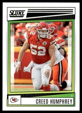 2022 Score Creed Humphrey Kansas City Chiefs #114