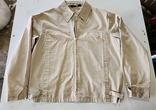Vintage Barry Dolan Lightweight Beige Zipper Jacket Sz.M