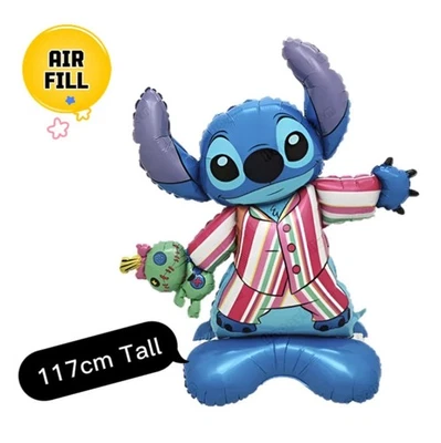 Large Stitch Foil Balloon Lilo And Stitch Stand Alone Birthday Party Decor