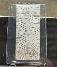 2021 Niue Beskar Bar Star Wars Mandalorian $2 1 oz Silver BU Protective Sleeve