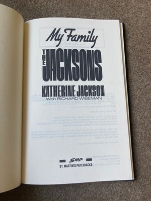 My Family, the Jacksons by Katherine Jackson, Richard Wiseman (1990 hardcover)