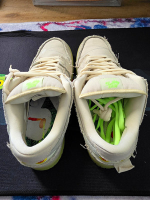 Nike SB Dunk Low Mummy DM0774-111 White/Cream/Neon Green Eye of Horus