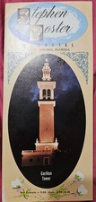 1960s WHITE SPRINGS FL STEPHEN FOSTER MEMORIAL FOLD OUT TRAVEL BROCHURE 