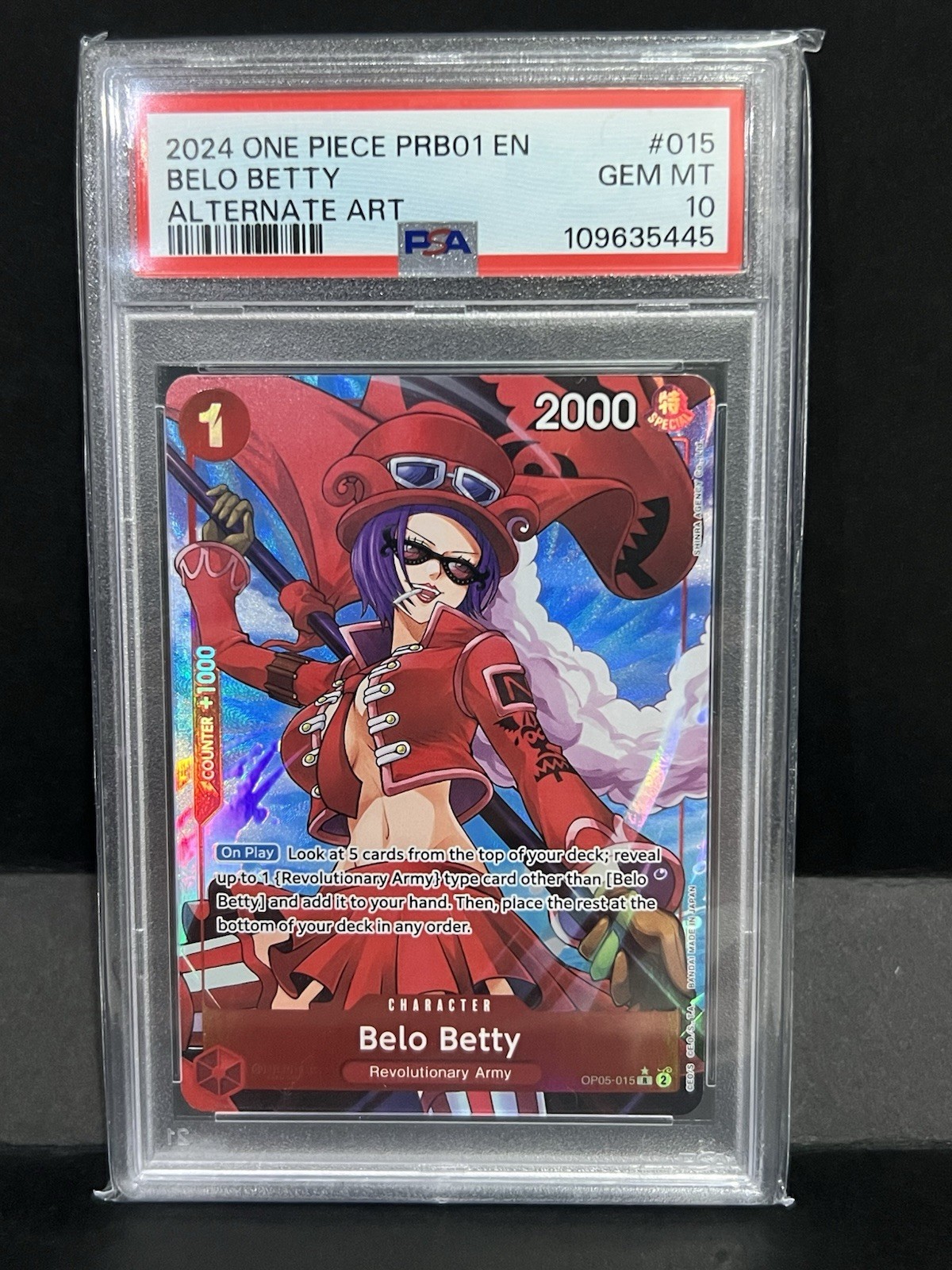 ONE PIECE Belo Betty OP05-015 Alt Art Parallel The Best PRB-01 English