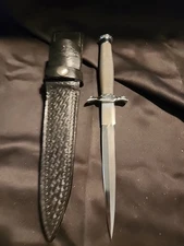 Chain Wrapped Handle  Stilletto Dagger 