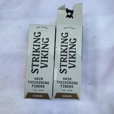 Striking Viking Hair Building Thickening Fibers Auburn 1 Oz Lot 2 Sealed