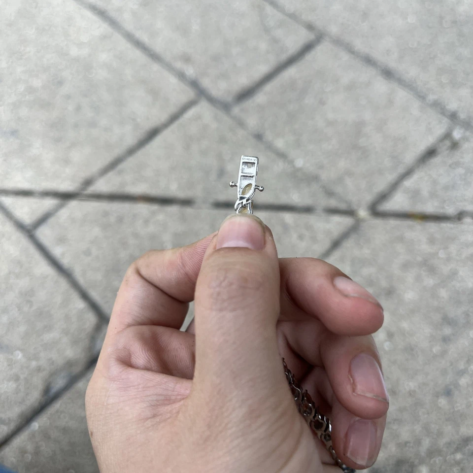 Brazalete tenis citrino dorado de 12,75 quilates de plata de ley Foto 3 de 4