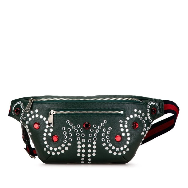 Gucci Bijuice Tone Body Bag Taille Sac 484683 Vert Mousse Multicolore Cuir Femme