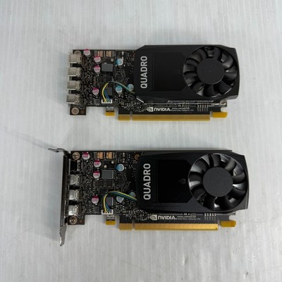 Lot of 2 NVIDIA Quadro P400 & P620 2GB Low Profile Graphics Cards No Bracket