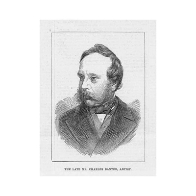 CHARLES BAXTER Victorian Artist - Antique Print 1879