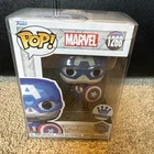 Captain America Pop #1268 Marvel (Faceted) Funko Exclusive  2023 with Protector