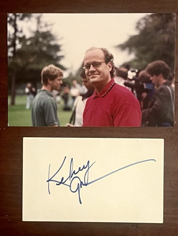 Kelsey Grammer Signed Card with Original Candid Photograph (Frasier, Cheers)