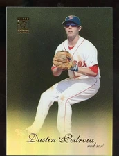 2009 TOPPS TRIBUTE DUSTIN PEDROIA BLACK SP #09/99