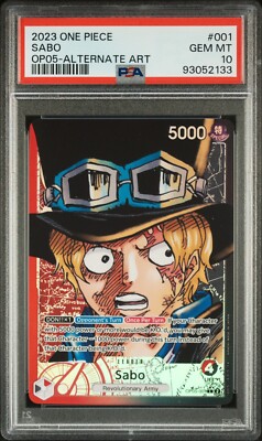 サボ PSA10 PSA 10 GEM MINT - Sabo Alt Leader OP05-001 - One Piece Awakening