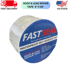 FastSeal RV Roof Tape White 4" x 50' White RV Tape RV Sealant Tape Camper Roof