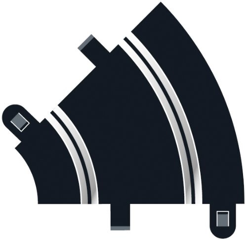 Scalextric Radius 1 Curve 45° x 2