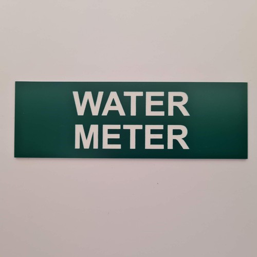Water Meter Sign Plaque Cupboard Utility Room Shed - Picture 128 of 230
