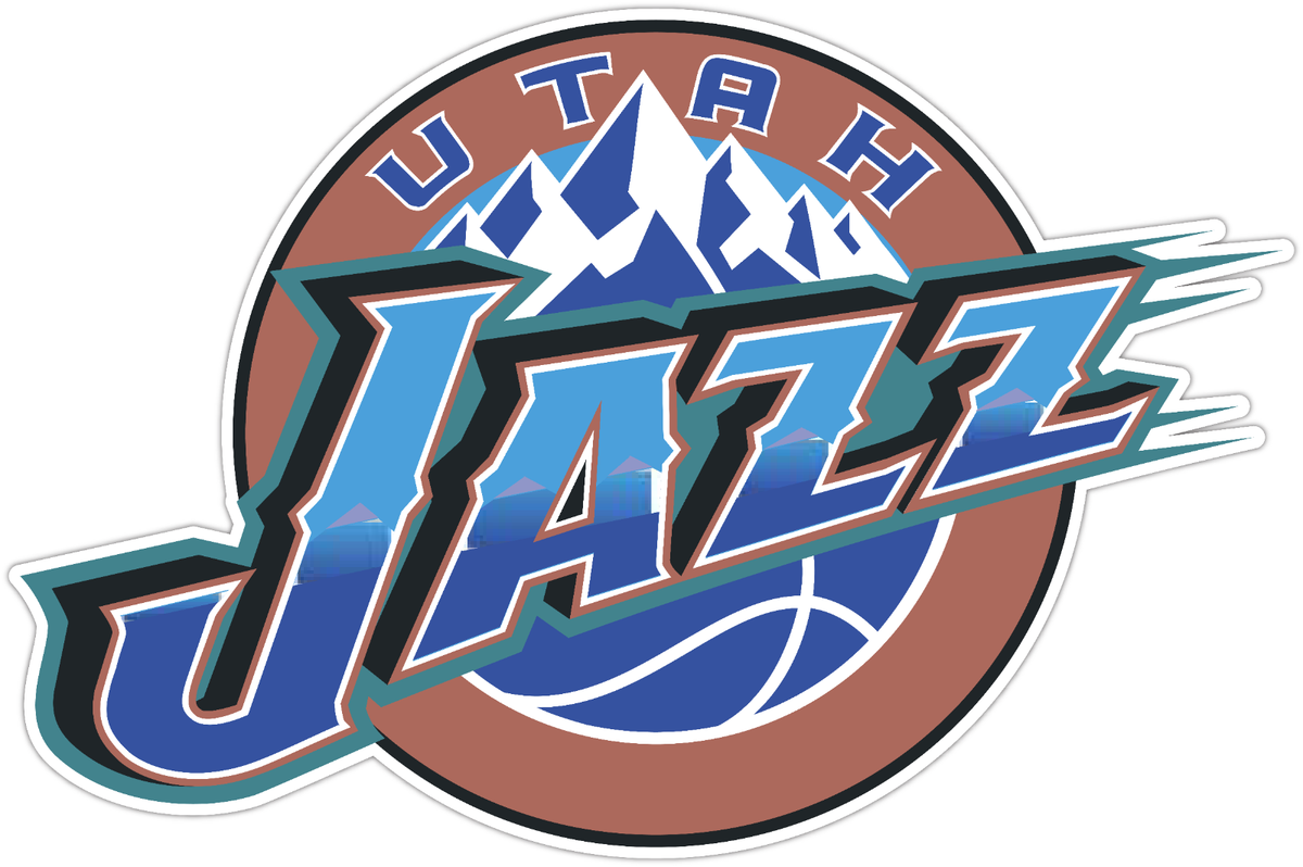 Utah Jazz Basketball NBA Sport Old Retro LOGO Vinyl Sticker Utah Jazz Basketball NBA Sport Old Retro LOGO Vinyl Sticker