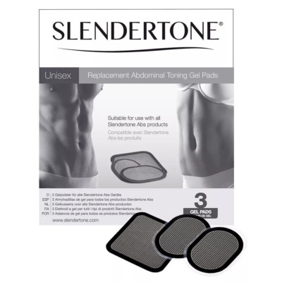 Slendertone Replacement Abdominal Toning Gel Pads - Unisex - LOT OF 3 - NEW