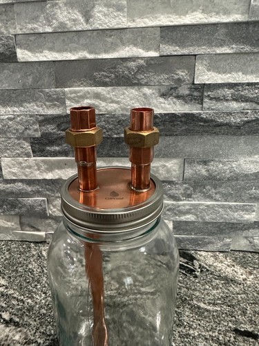 CoProof Mason Jar Thumper Keg - Copper Moonshine Distilling