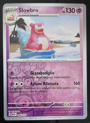 Carta Pokémon Slowbro (Master Ball Foil) U 080/165 151 - Carta Pokemon