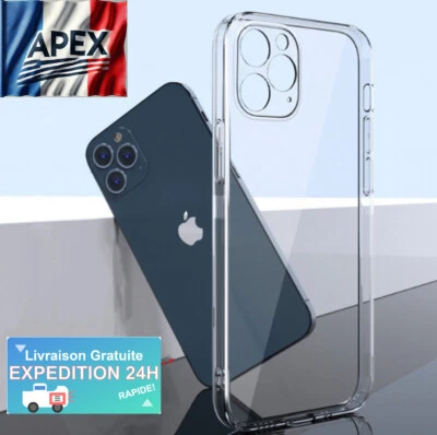 Coque iPhone 7/8/X/11/12/13/14.. Protection Transparente Souple Livraison Rapide