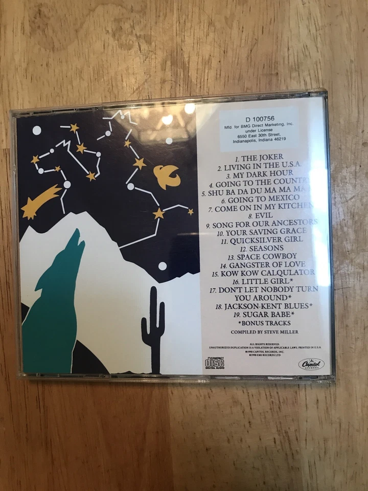 Steve Miller Band The Best Of 1968-1973 US CD Initial BMG Music Club Issue - Image 2 of 4