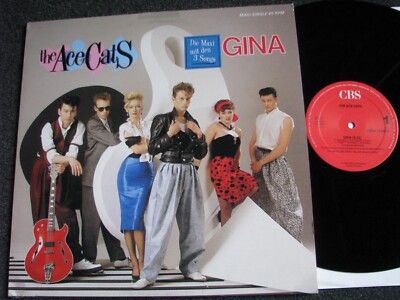 The Ace Cats-Gina 12 inch Maxi LP-1985 Holland-CBS Records-CBSA 12.6676