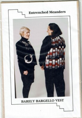 Barely Bargello Sewing Pattern Strip Vest Size S-L UNCUT