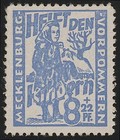 SBZ 27a Kinderhilfe 8 Pf, hellultramarin, **