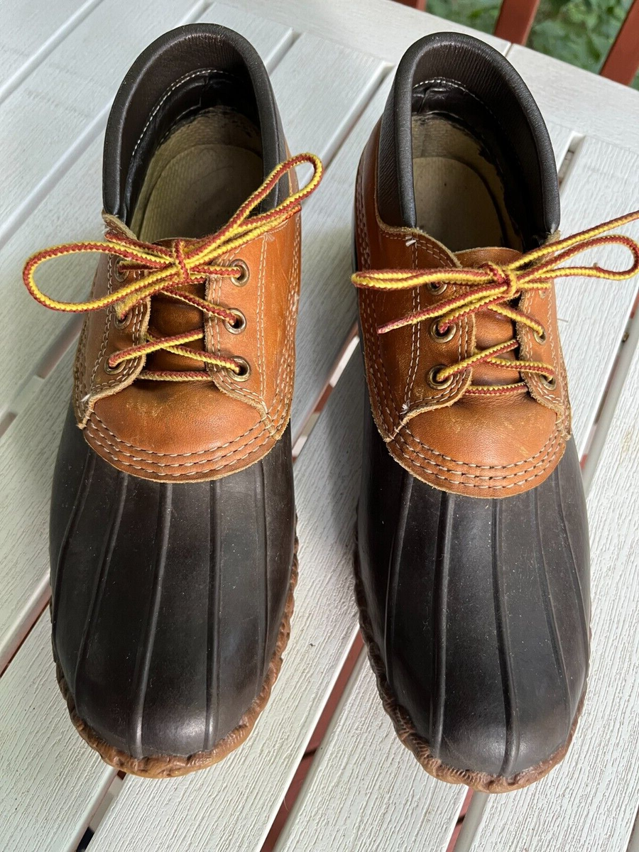 LL Bean Maine Hunting Shoe Mens Gumshoe Duck Low Boots Size 