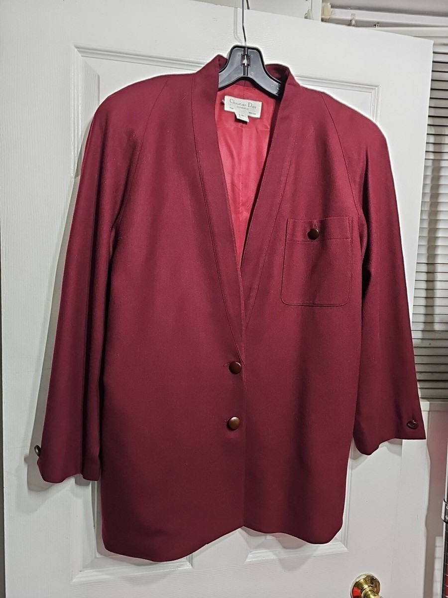 Christian Dior 赤いウールジャケット 11 Christian Dior 赤いウールジャケット 11