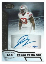 2020 SAGE Aspire Gold #ASP29 Davon Hamilton Auto 6/10 - NM